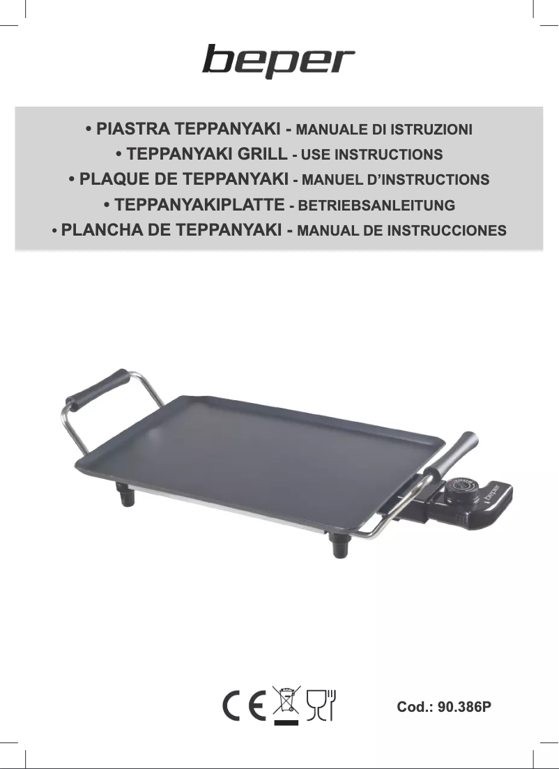 Page n°1 - Manuel utilisateur Beper 90.386P