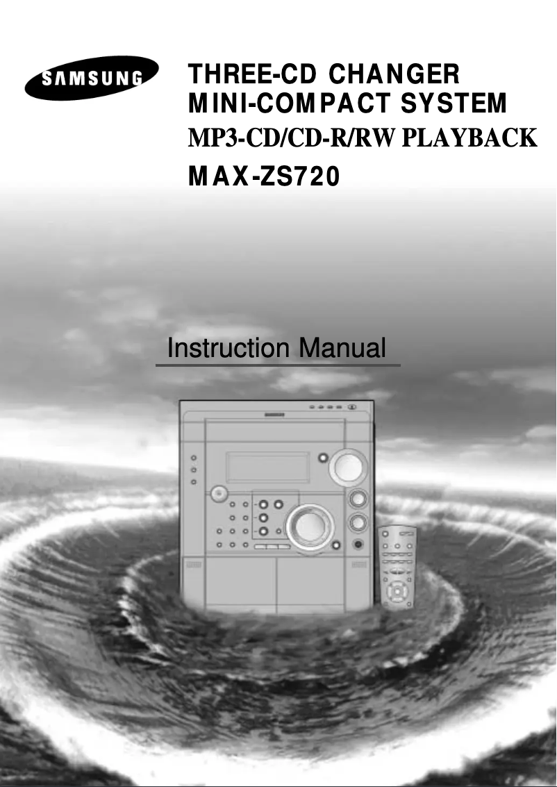 Page 1 de la notice Manuel utilisateur Samsung MAX-ZS720