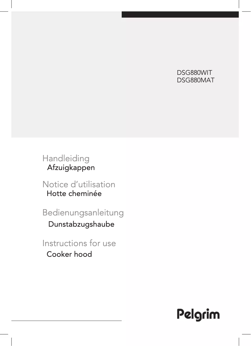 Page 1 de la notice Manuel utilisateur Pelgrim DSG880MAT