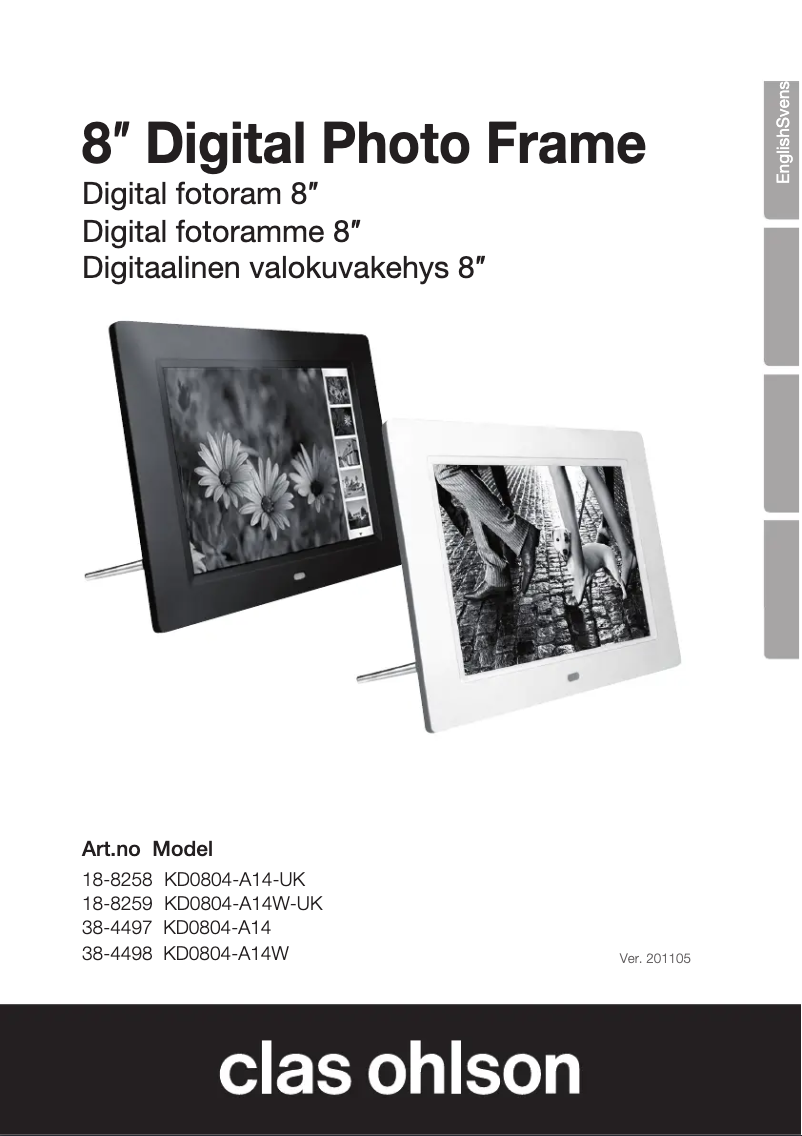 Imagen de la primera página del manual del dispositivo KD0804-A14