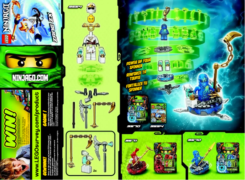 Page 1 of the manual User Manual Lego Ninjago 9554