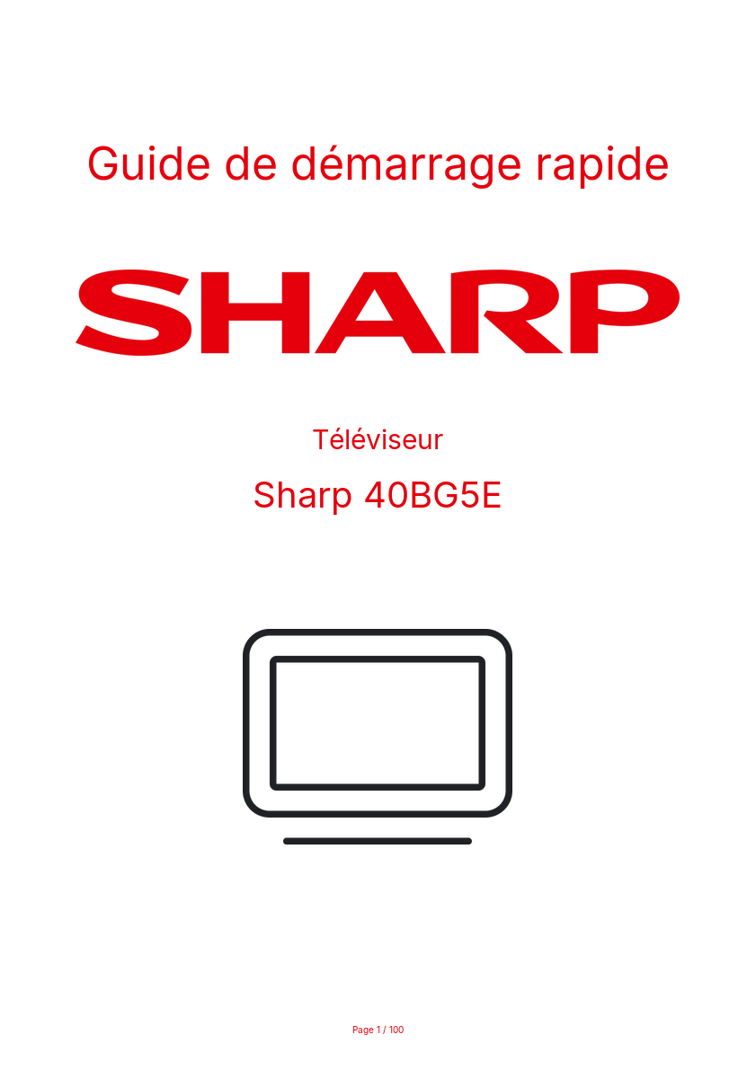 Image de la première page du manuel de l'appareil 40BG5E