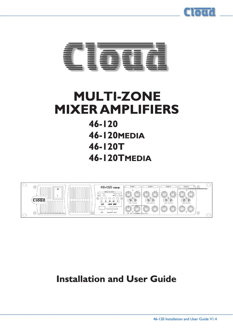 Page n°1 - Manuel utilisateur Cloud 46-120