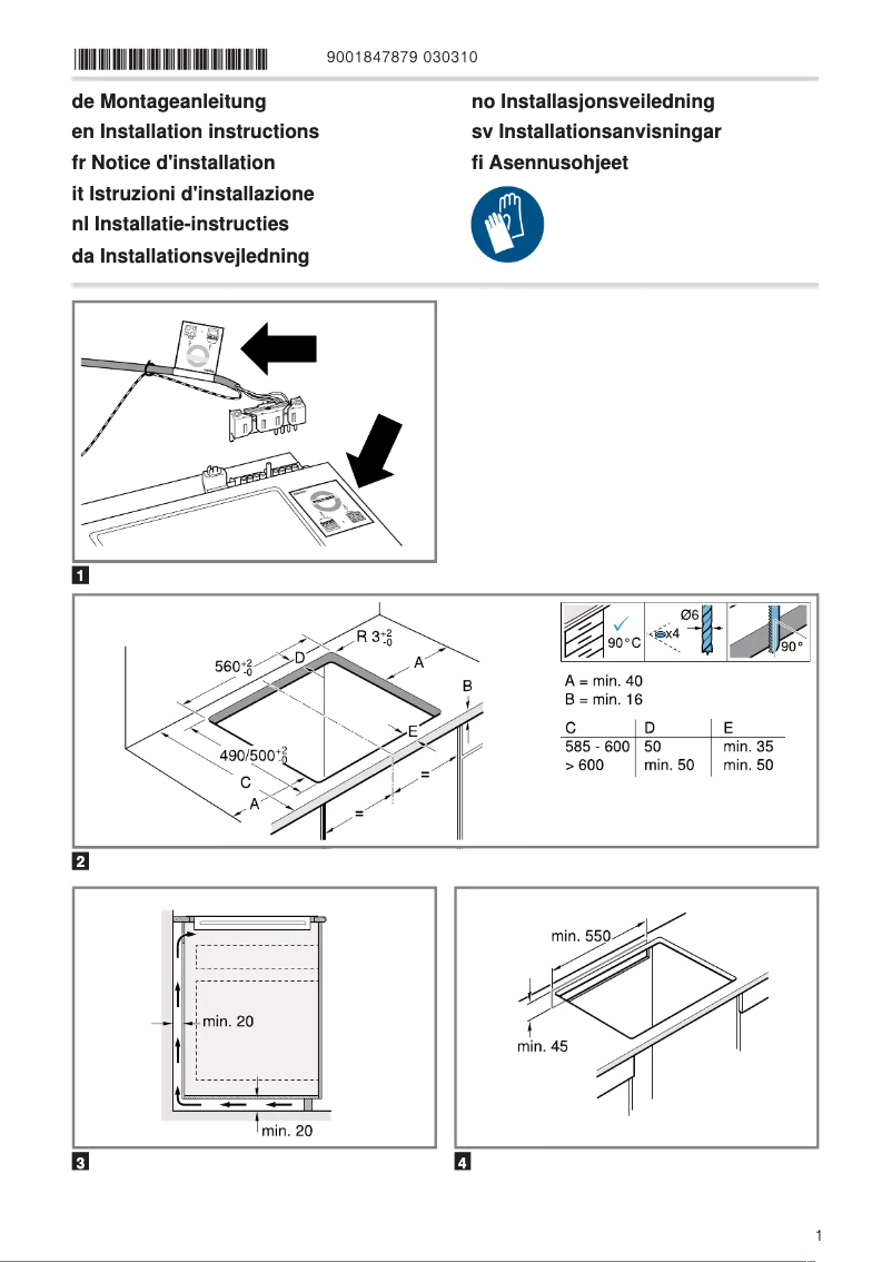 Page 1 de la notice Manuel utilisateur Siemens EI631CFB1E