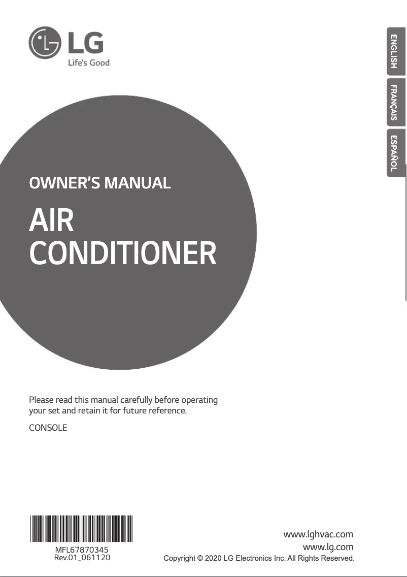 Page 1 de la notice Guide d'installation LG LMQN150HV