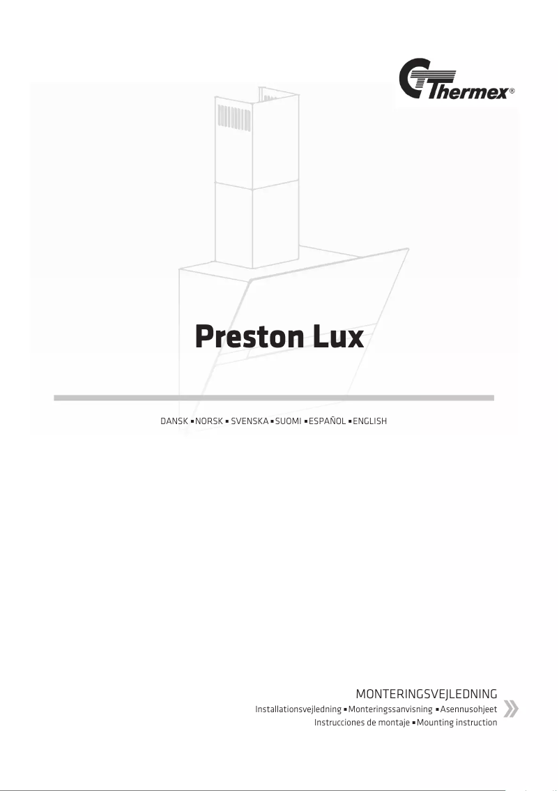 Page n°1 - Manuel utilisateur Thermex Preston Lux