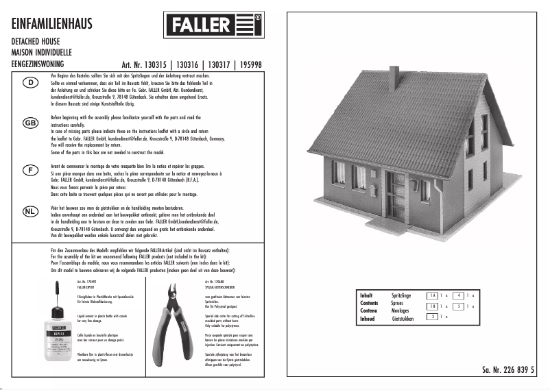 Page 1 de la notice Manuel utilisateur Piko 130316