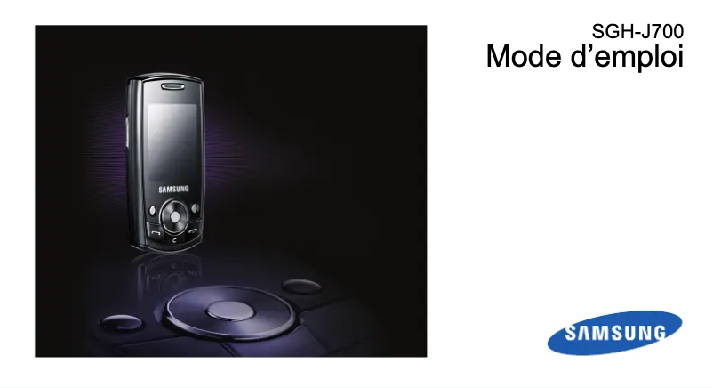 Page n°1 - Manuel utilisateur Samsung SGH-J700i