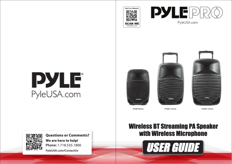 Page n°1 - Manuel utilisateur Pyle PSBT125A