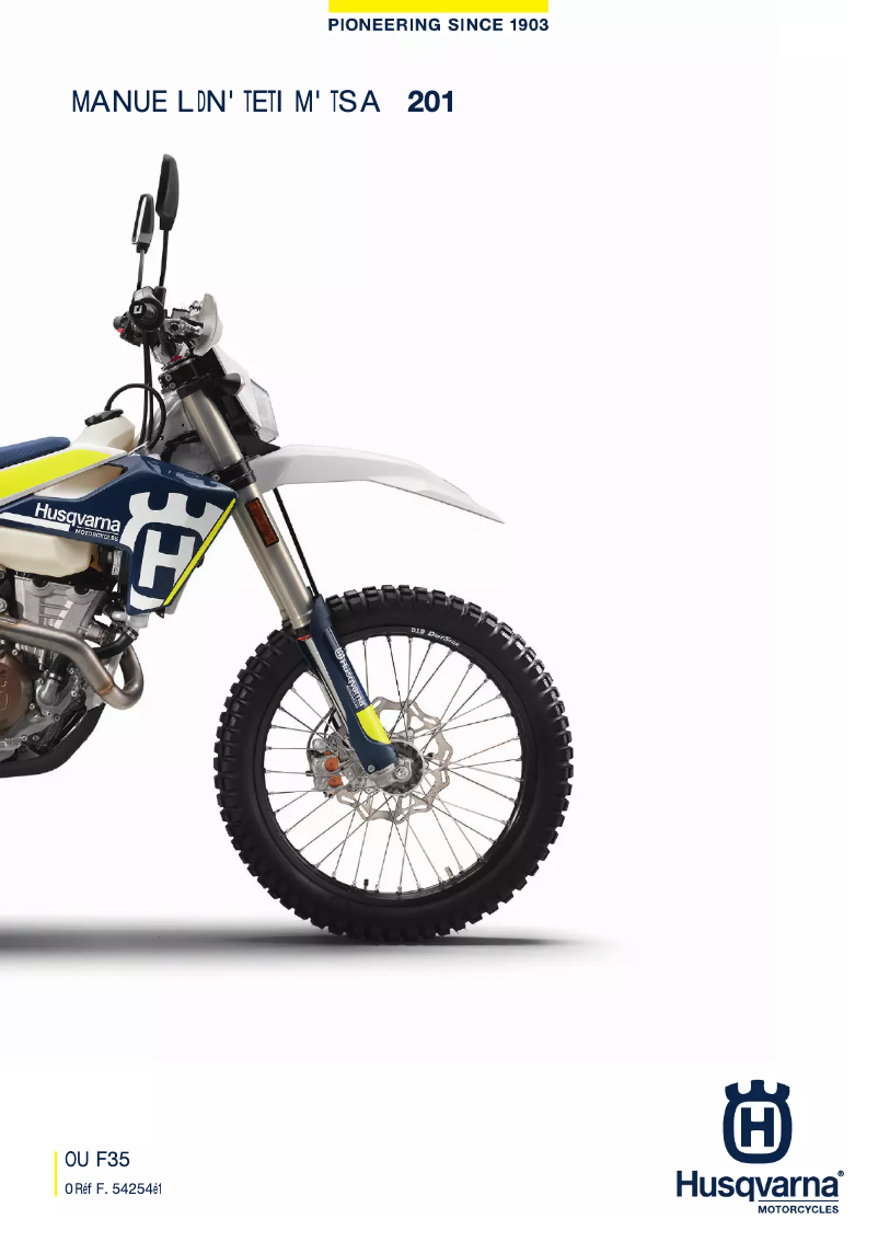 Página 1 del manual Manual de usuario Husqvarna FE 350 (2017)