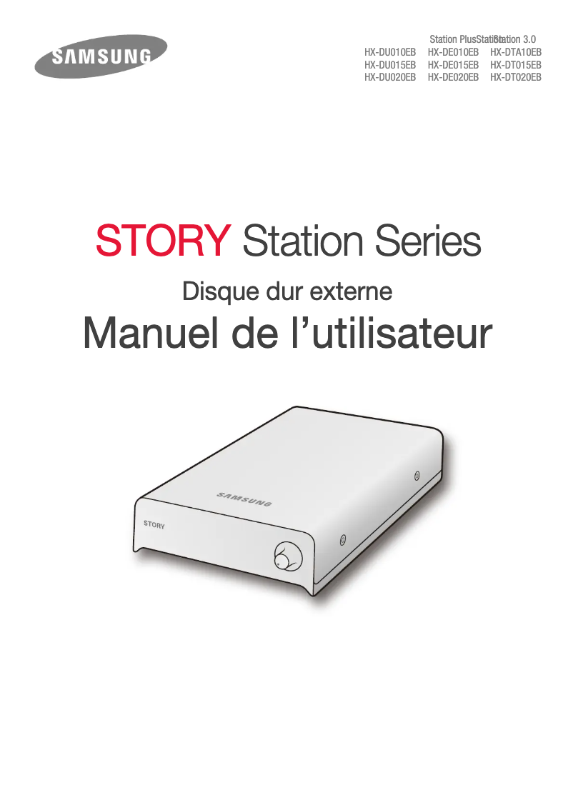 Page n°1 - Manuel utilisateur Samsung HX-DU015EB