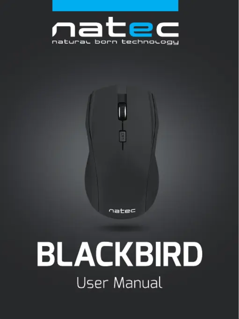 Page 1 of the manual User Manual Natec Blackbird