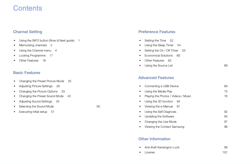 Page 1 de la notice Manuel utilisateur Samsung UA22K5001AJ