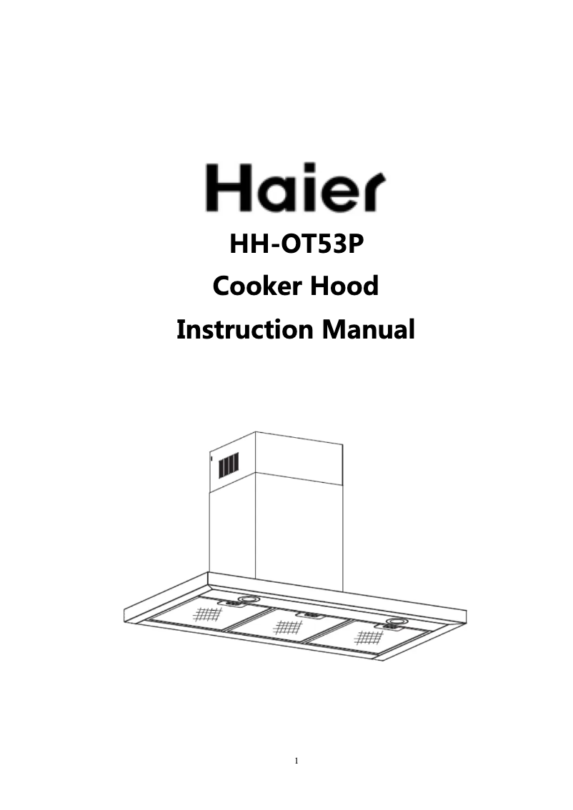 Image de la première page du manuel de l'appareil HH-OT53P