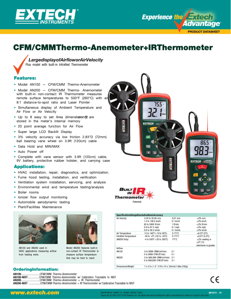 First page image of the manual for AN200