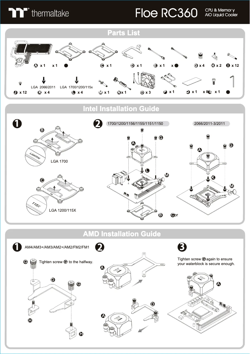 Image de la première page du manuel de l'appareil Floe RC360