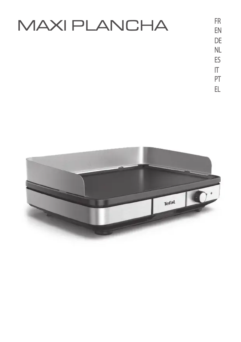 Page 1 de la notice Manuel utilisateur Tefal Maxi Plancha