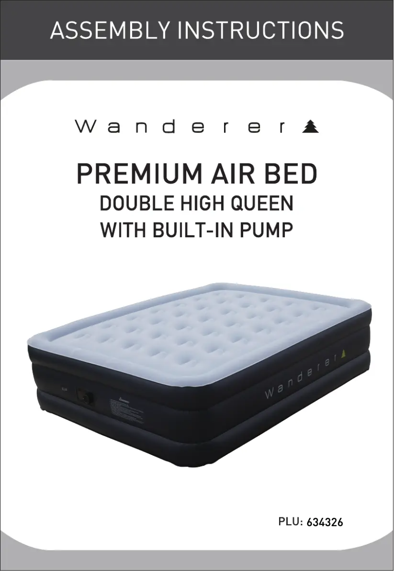 Page 1 de la notice Manuel utilisateur Wanderer Premium Air Bed 634326