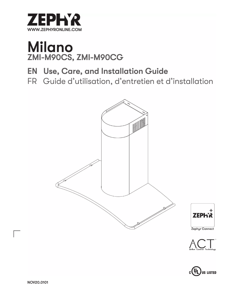 Image de la première page du manuel de l'appareil ZRC-00MI