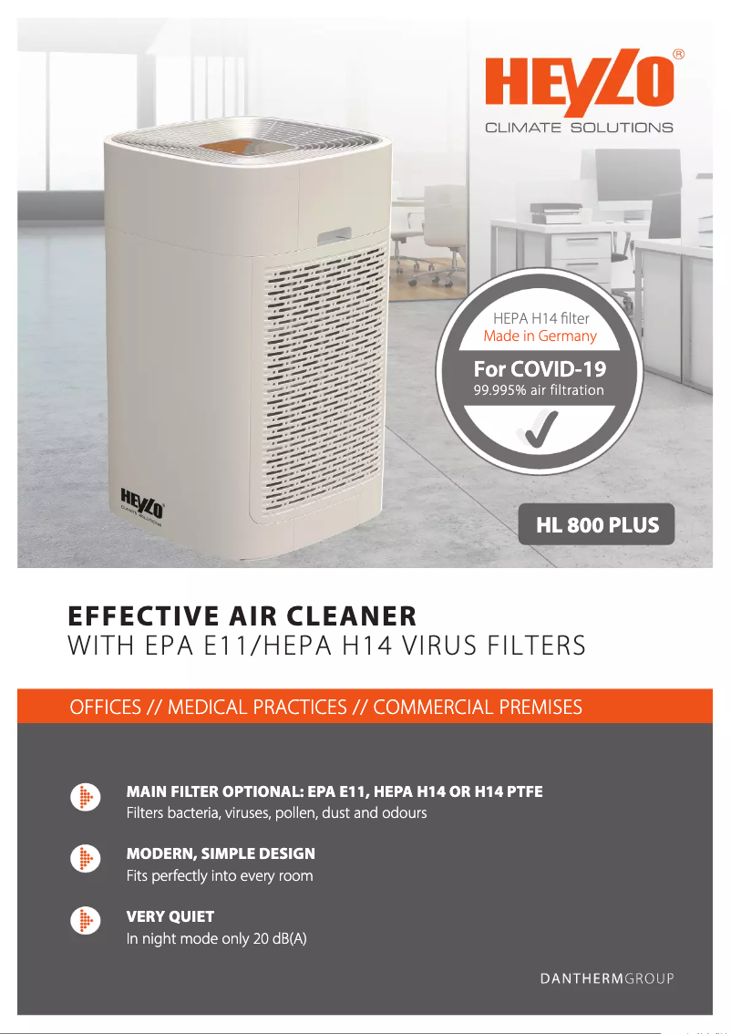 Image de la première page du manuel de l'appareil HL 800 PLUS