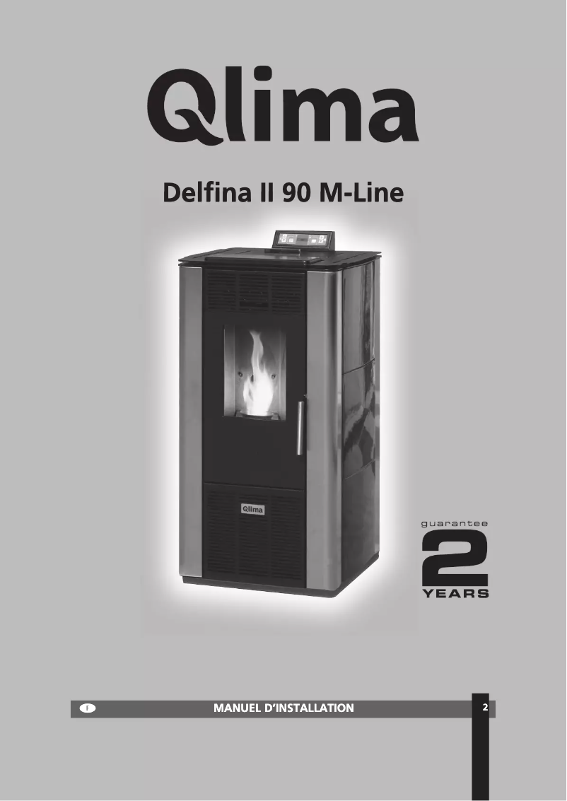 Page 1 de la notice Manuel utilisateur Qlima Delfina II 90 M-Line