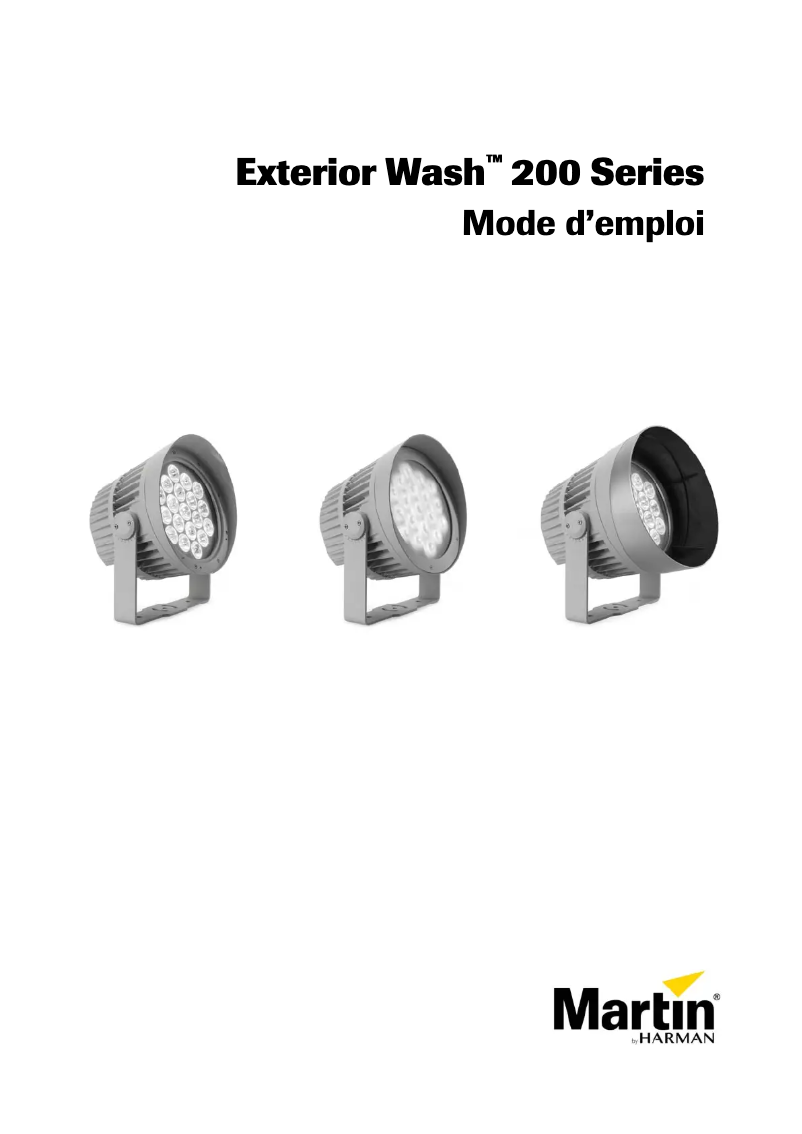 Image de la première page du manuel de l'appareil Exterior Wash 200