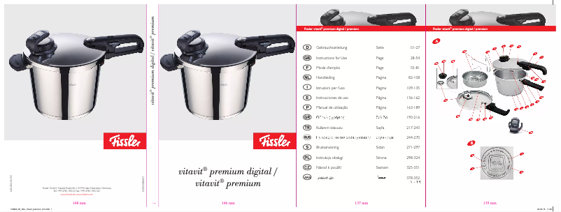 Page n°1 - Manuel utilisateur Fissler Vitavit Premium Digital