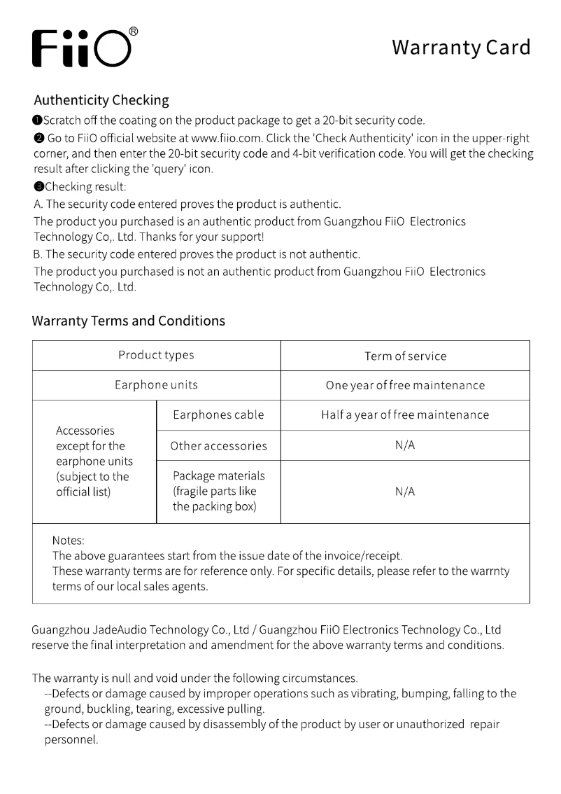 Page 1 de la notice Manuel utilisateur FiiO JD3