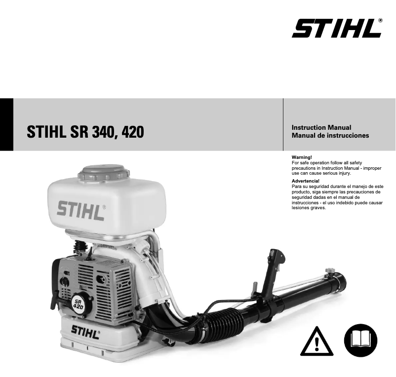 Page 1 de la notice Manuel utilisateur Stihl SR 340