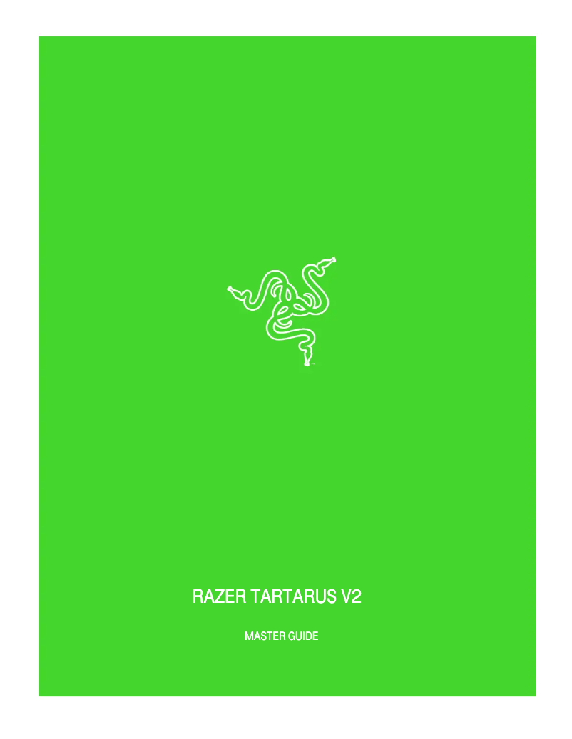 Page 1 de la notice Manuel utilisateur Razer Tartarus V2