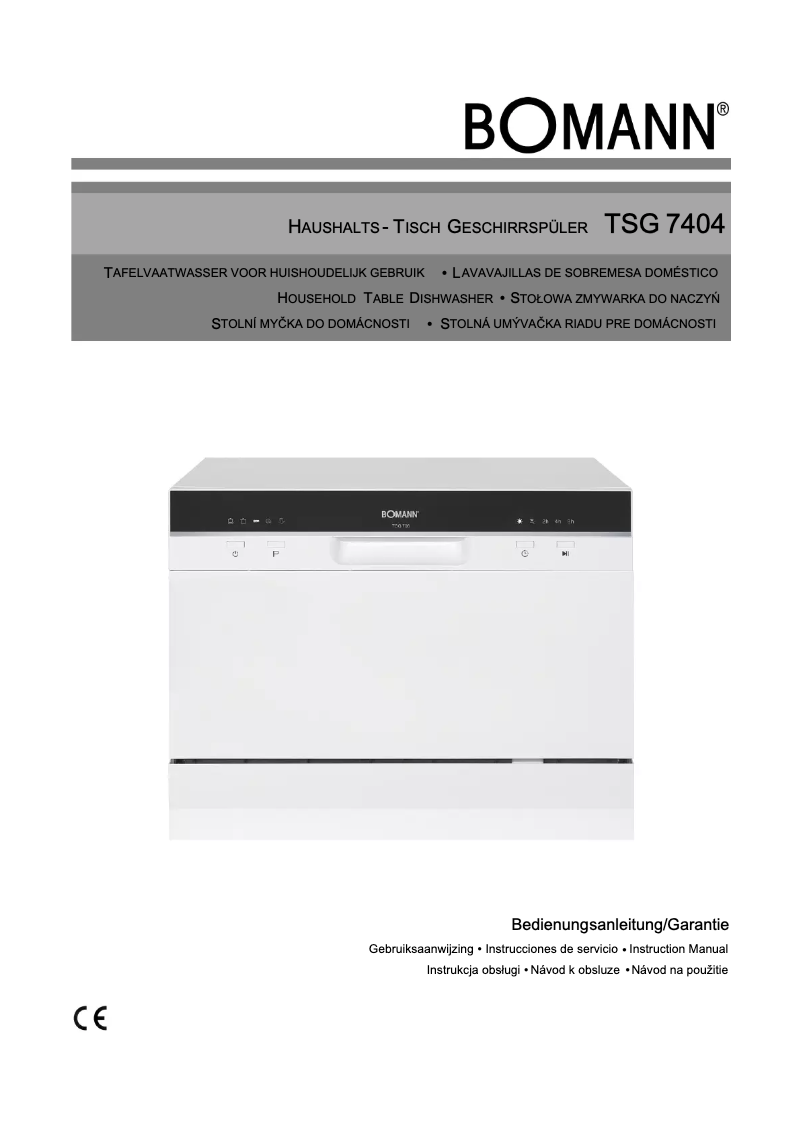 Image de la première page du manuel de l'appareil TSG 7404