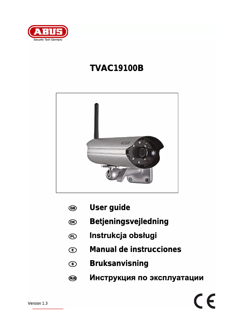 Page 1 de la notice Manuel utilisateur Abus TVAC19100B