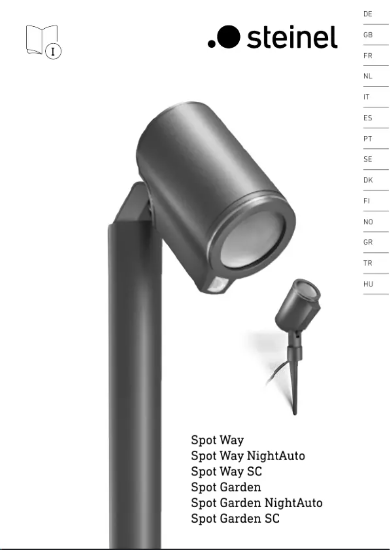 Page n°1 - Manuel utilisateur Steinel Spot Way
