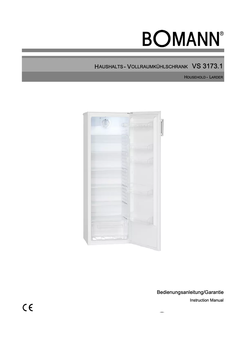 Image de la première page du manuel de l'appareil VS 3173.1
