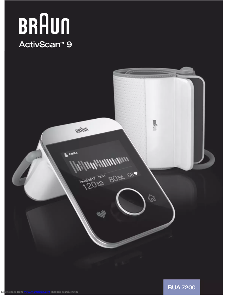 Page n°1 - Manuel utilisateur Braun ActivScan 9 BUA 7200