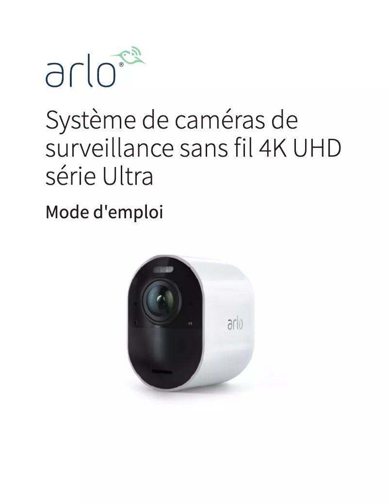 Image de la première page du manuel de l'appareil Ultra 2 4K