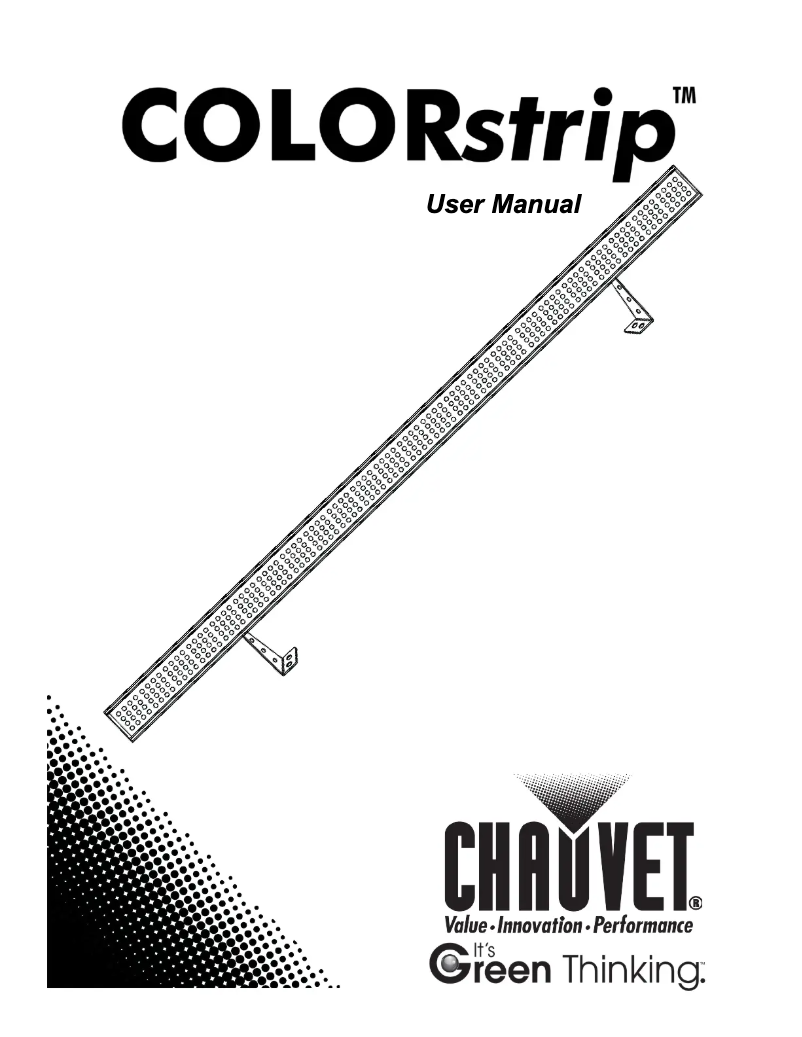 Page n°1 - Manuel utilisateur Chauvet COLORstrip Linear Wash