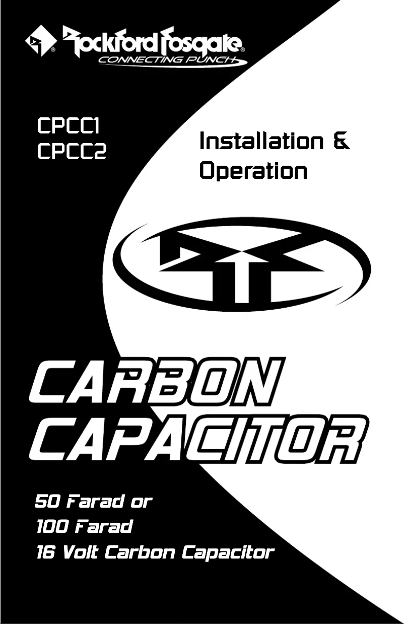 Page 1 de la notice Manuel utilisateur Rockford Fosgate Connecting Punch CPCC2