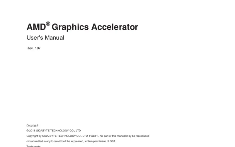 Page n°1 - Manuel utilisateur Gigabyte GV-RX580IXEB-8GD