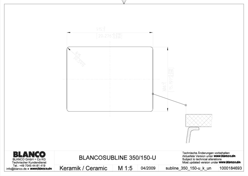 Image de la première page du manuel de l'appareil SUBLINE 350/150-U
