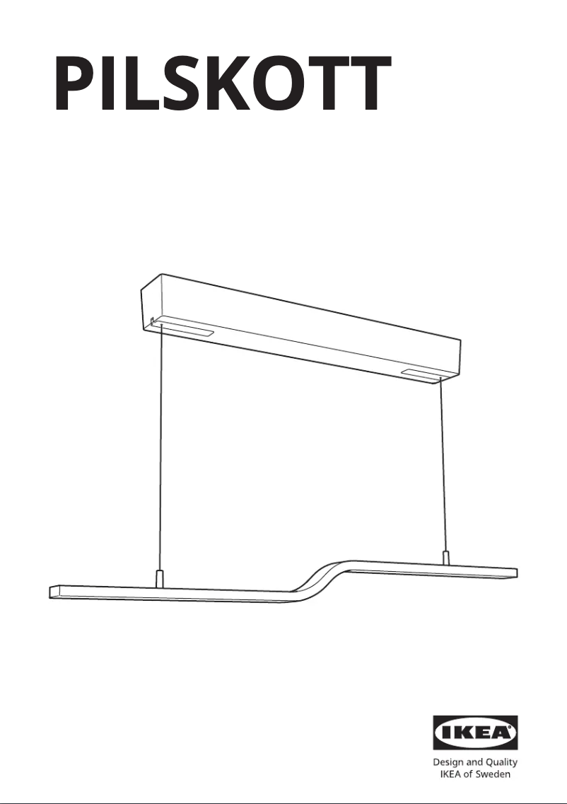 Page 1 de la notice Manuel utilisateur Ikea PILSKOTT 304.781.04