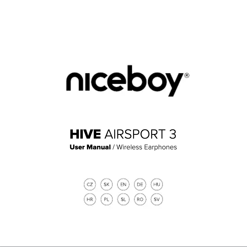 Page 1 de la notice Manuel utilisateur Niceboy HIVE Airsport 3