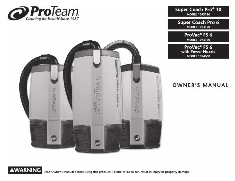 Image de la première page du manuel de l'appareil Super Coach Pro 6 107497