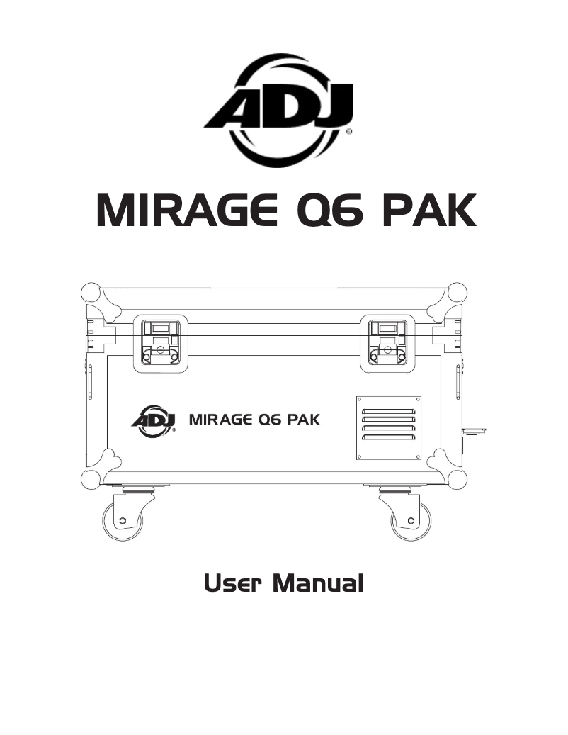 Page n°1 - Manuel utilisateur American DJ MIRAGE Q6 PAK