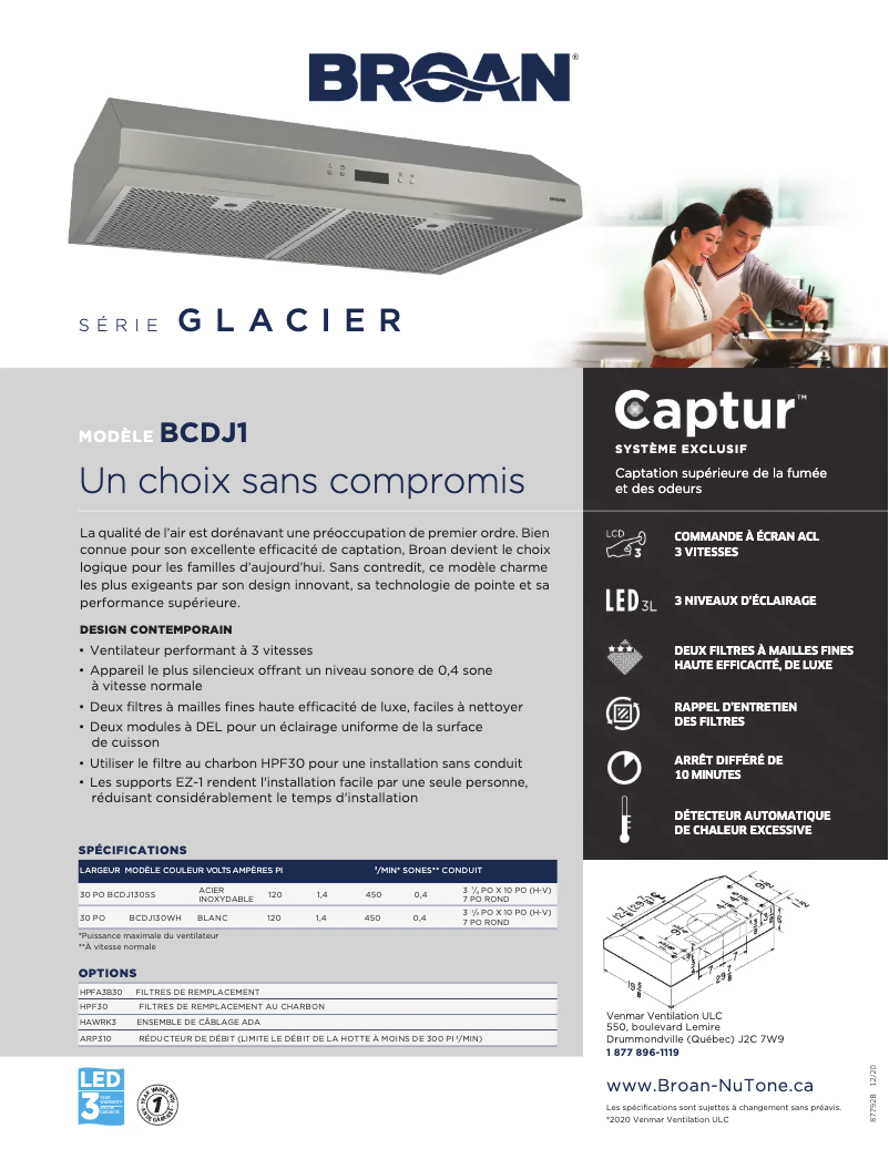 Imagen de la primera página del manual del dispositivo BCDJ130WH