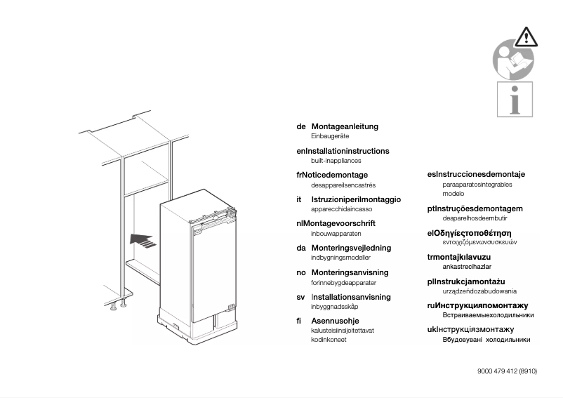 Página 1 del manual Guía de instalación Gaggenau RB289203