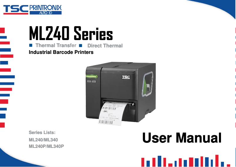 Page 1 de la notice Manuel utilisateur TSC ML340P