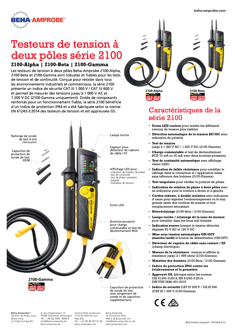 Image de la première page du manuel de l'appareil 2100-Alpha