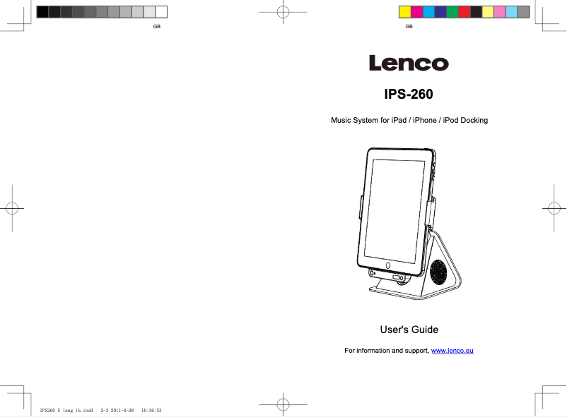 Page n°1 - Manuel utilisateur Lenco IPS-260