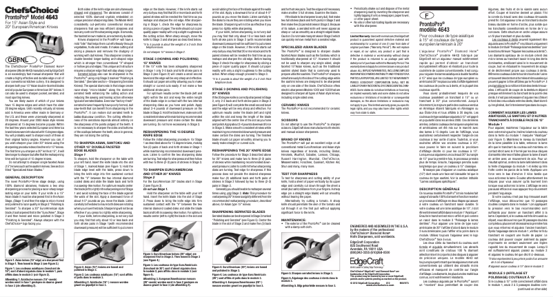 Page 1 de la notice Manuel utilisateur Chef's Choice ProntoPro 4643